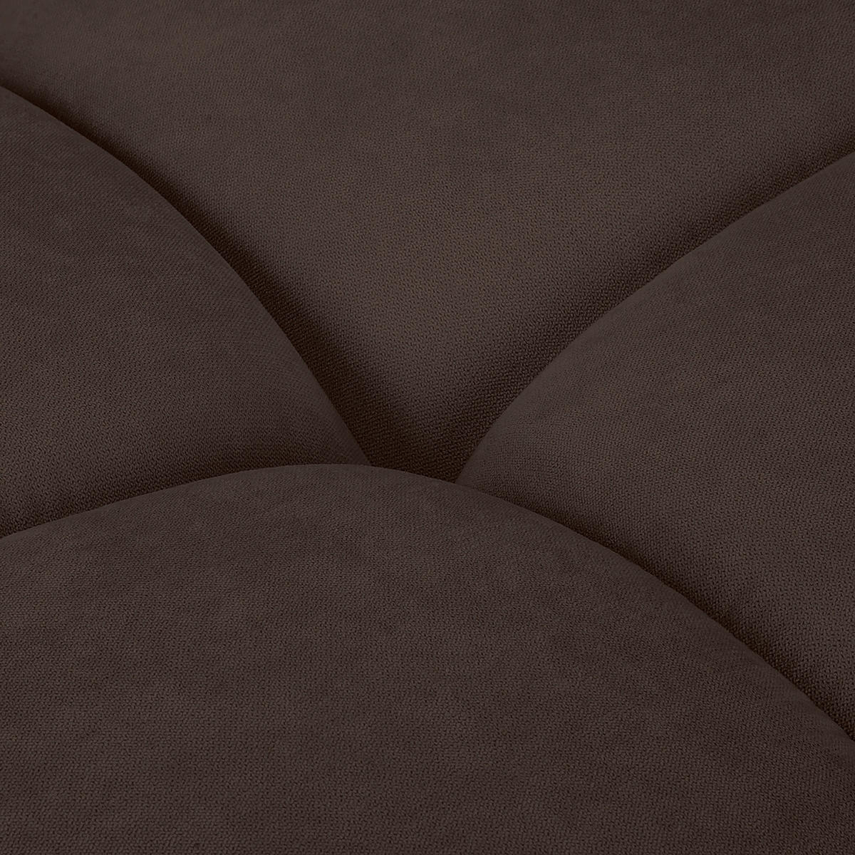 ECKSOFA in Mikrofaser Braun  - Silberfarben/Braun, Design, Textil/Metall (256/175cm) - Livetastic