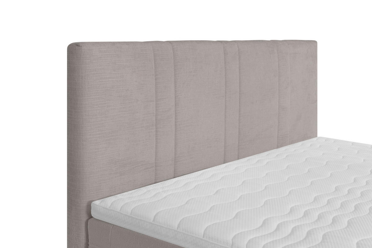 BOXSPRINGBETT 140/200 cm  in Grau  - Schwarz/Grau, Design, Textil/Metall (140/200cm) - Welnova