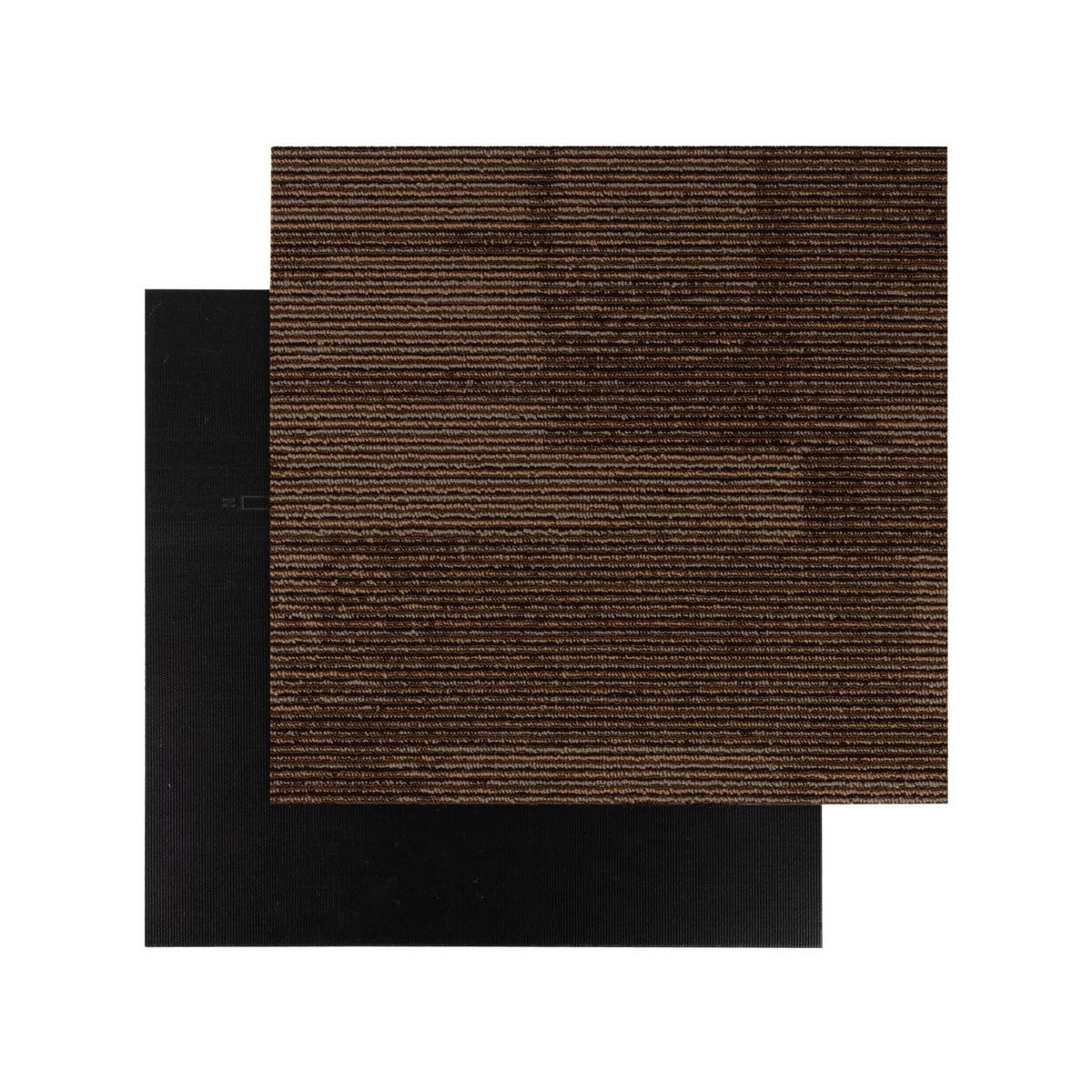 TEPPICHFLIESE - Dunkelbraun, Basics, Kunststoff (50/50cm) - Esposa