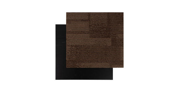 TEPPICHFLIESE - Dunkelbraun, Basics, Kunststoff (50/50cm) - Esposa