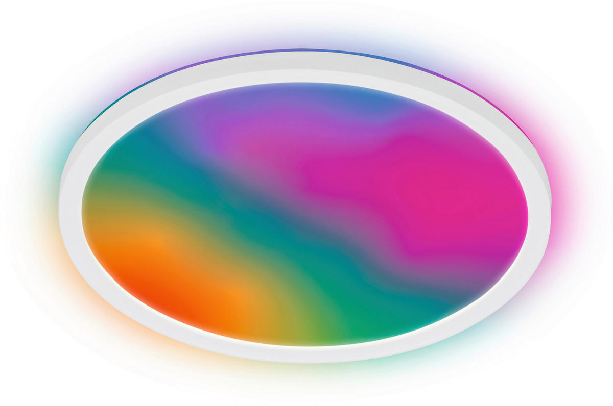 LED-DECKENLEUCHTE Happy 29/3 cm   - Schwarz, LIFESTYLE, Kunststoff (29/3cm) - Briloner
