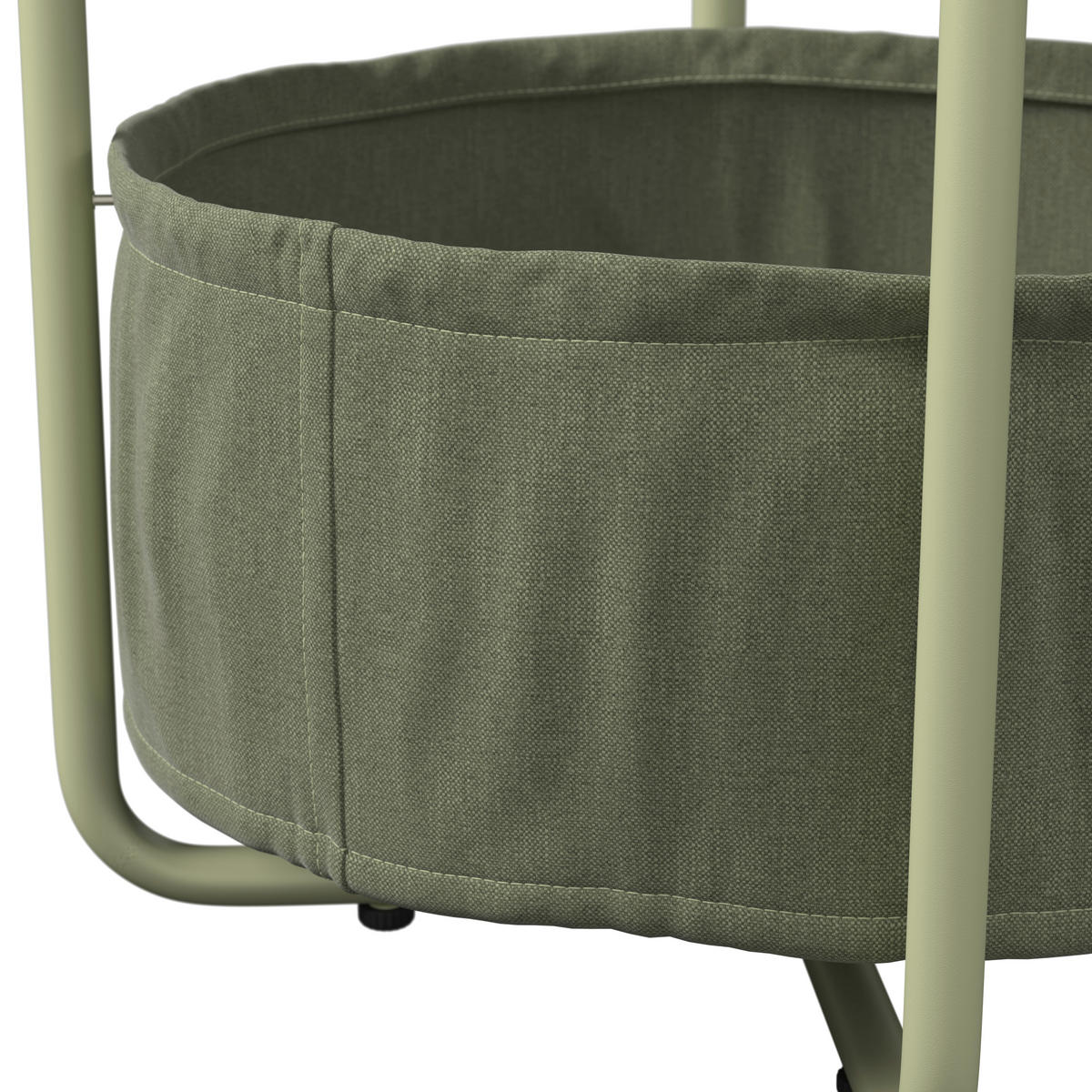 SIDOBORD i metall, textil 50/50/51 cm  - grön, Design, metall/textil (50/50/51cm) - Ambia Garden