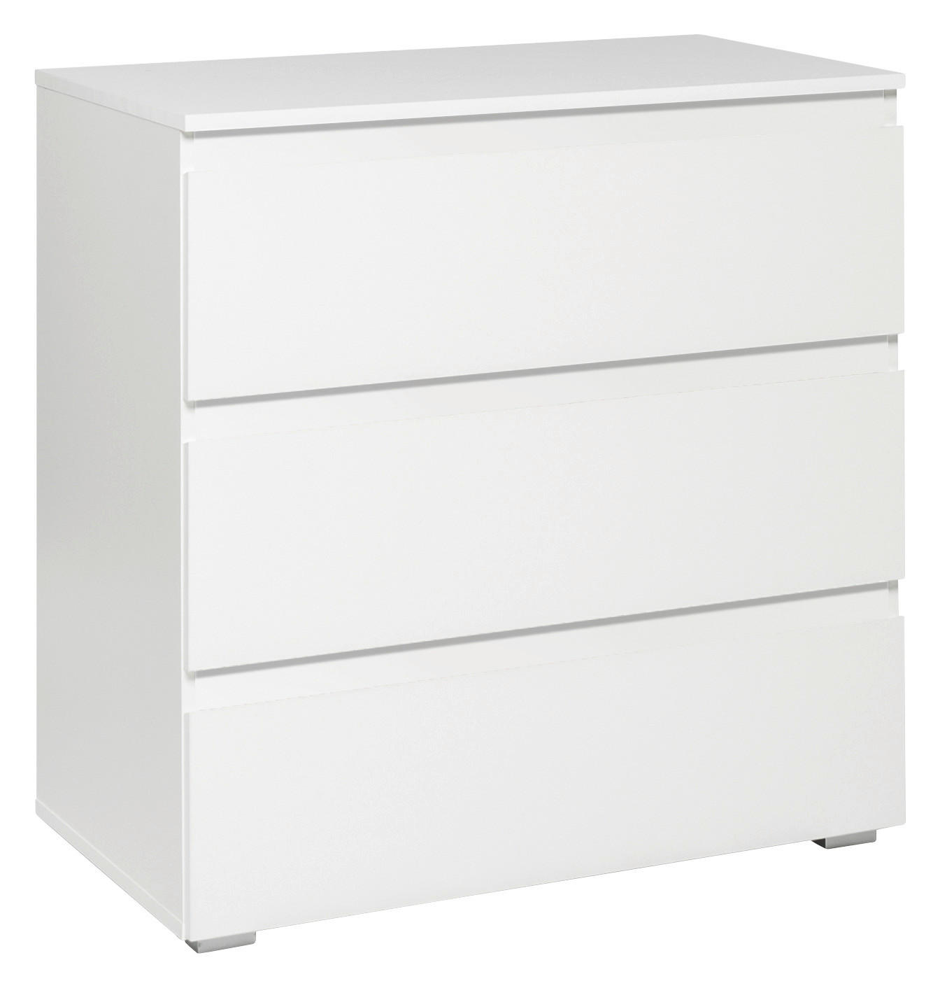 KOMMODE Weiß - Weiß, KONVENTIONELL (80/80/45cm) - Livetastic