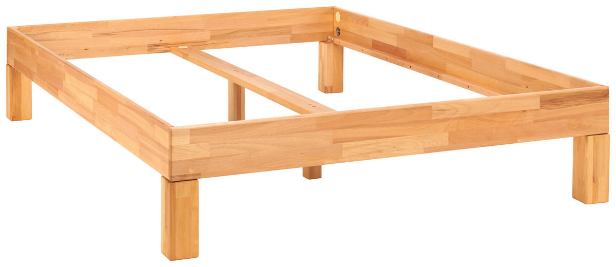 FUTÓNOVÁ POSTEĽ, 140/210 cm jadrový buk - jadrový buk, Natur, drevo (140/210cm) - MID.YOU