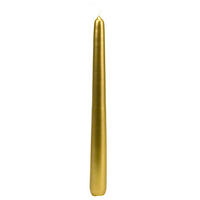 SVIEČKA V TVARE SLZY - zlatá, Basics, prírodné materiály (2.2/24/2.2cm)