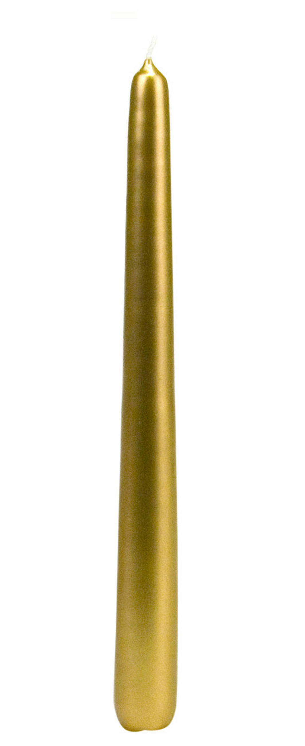 SVIEČKA V TVARE SLZY - zlatá, Basics, prírodné materiály (2.2/24/2.2cm)