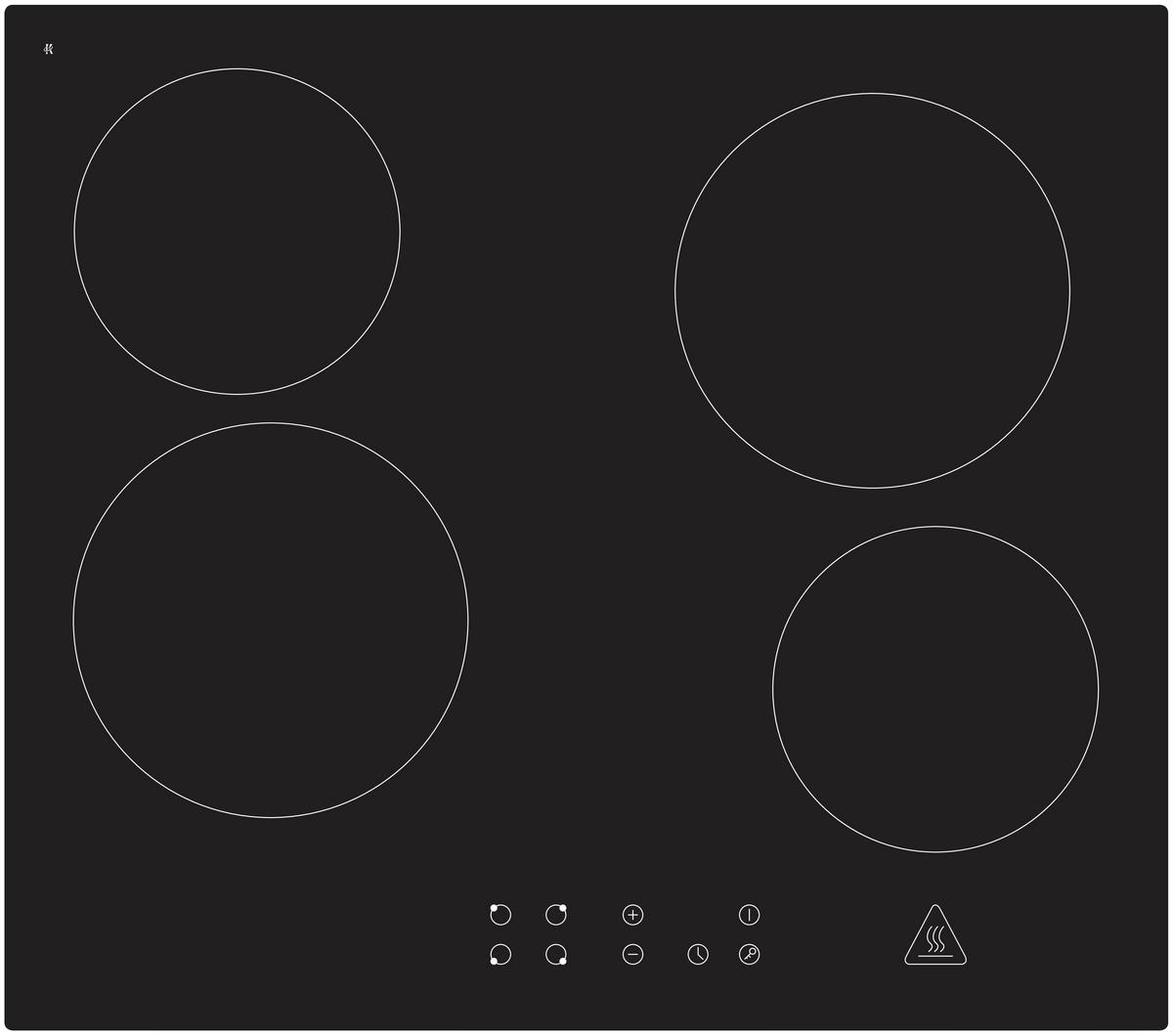 KÜCHENBLOCK 395 cm   in Eichefarben, Schwarz Hochglanz  - Schwarz Hochglanz/Eichefarben, Basics, Holzwerkstoff (395cm) - Respekta