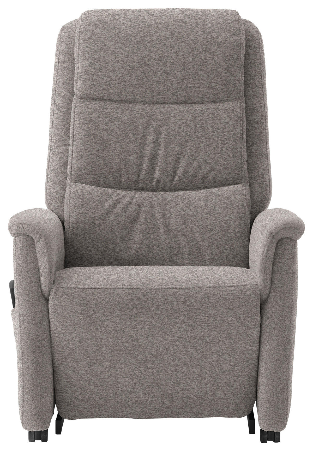 FERNSEHSESSEL in Mikrofaser Graubraun  - Graubraun/Schwarz, KONVENTIONELL, Kunststoff/Textil (70/107/88cm) - Valdera