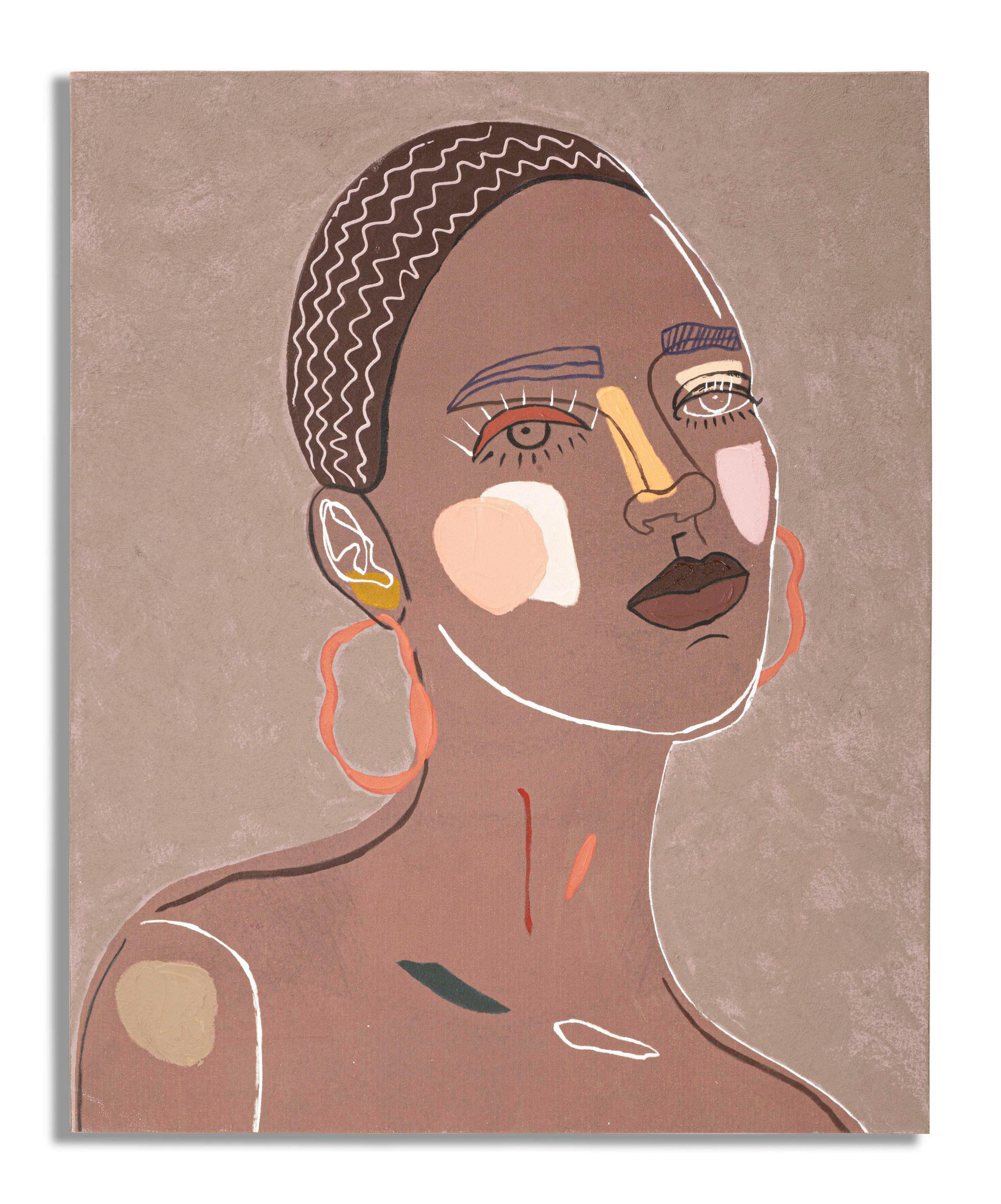 LEINWANDBILD Frauen  - Basics, Holz/Textil (80/100/2.8cm)