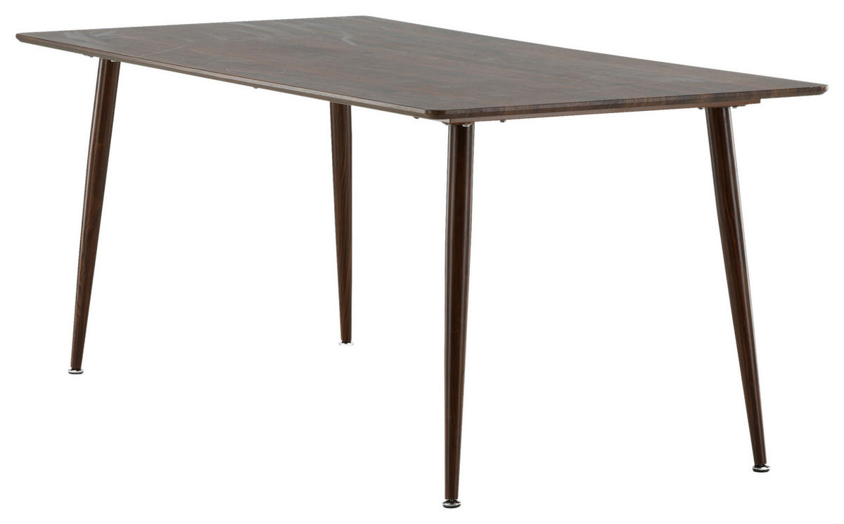 MATBORD i metall, trämaterial 180/90/75 cm   - brun, Design, metall/trämaterial (180/90/75cm) - Livetastic