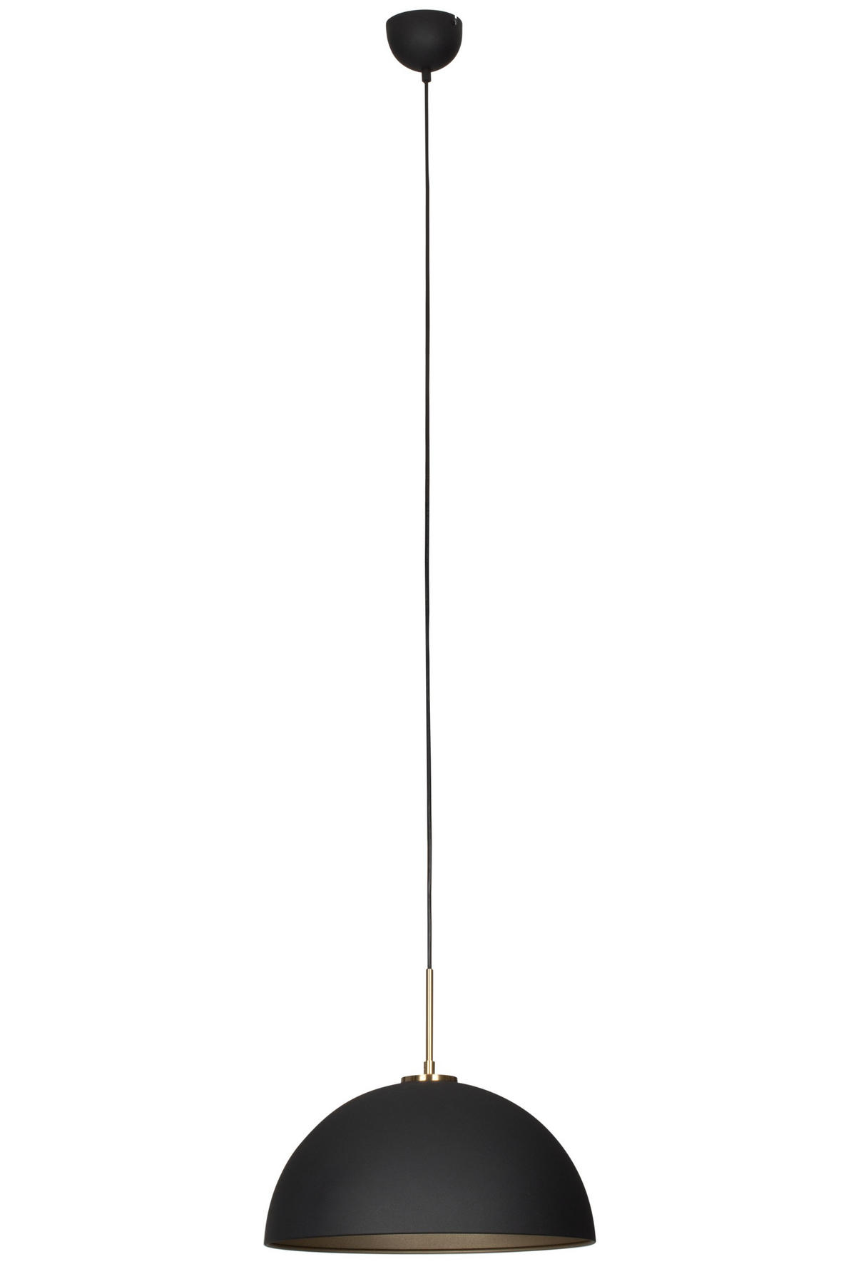 ZÁVESNÉ SVIETIDLO, 40/150 cm  - čierna/zlatá, Konventionell, kov (40/150cm) - Novel