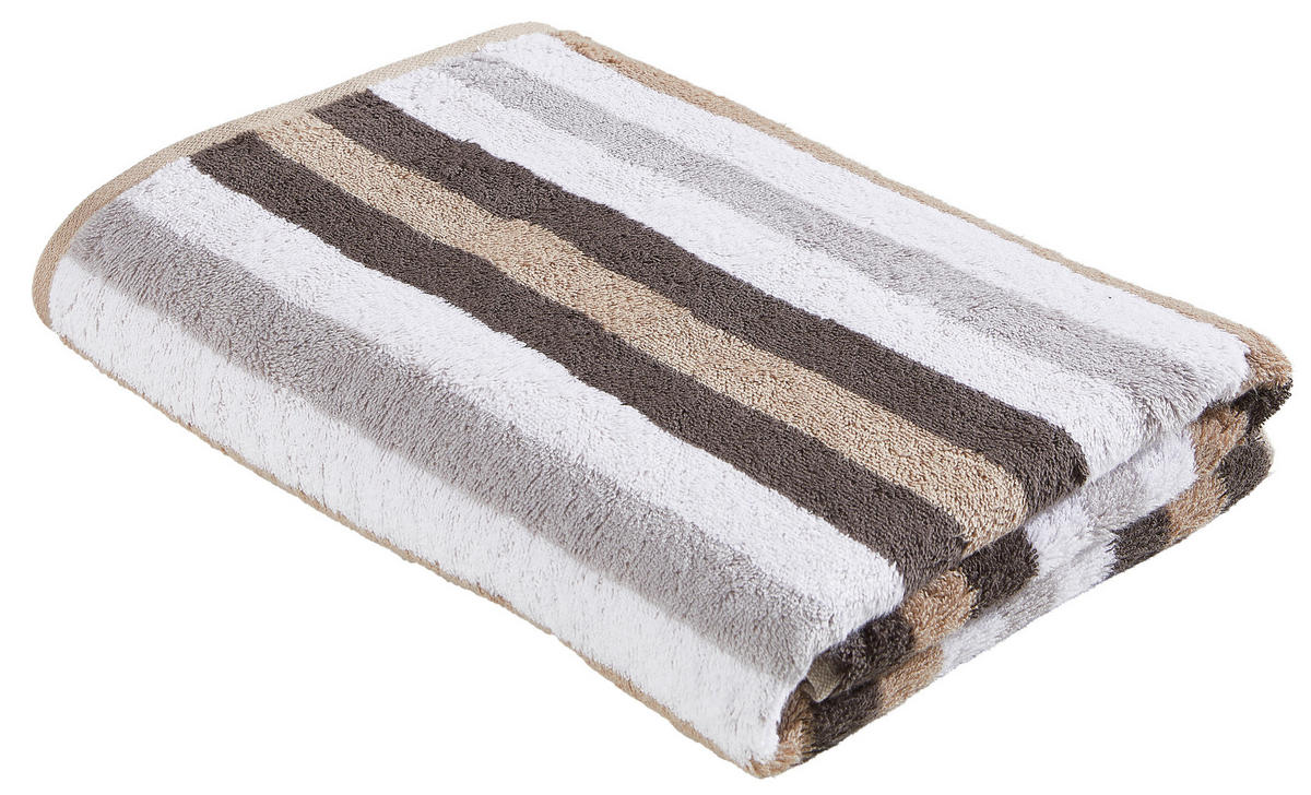 DUSCHTUCH 70/140 cm  - Silberfarben/Mauve, Basics, Textil (70/140cm) - Cawoe