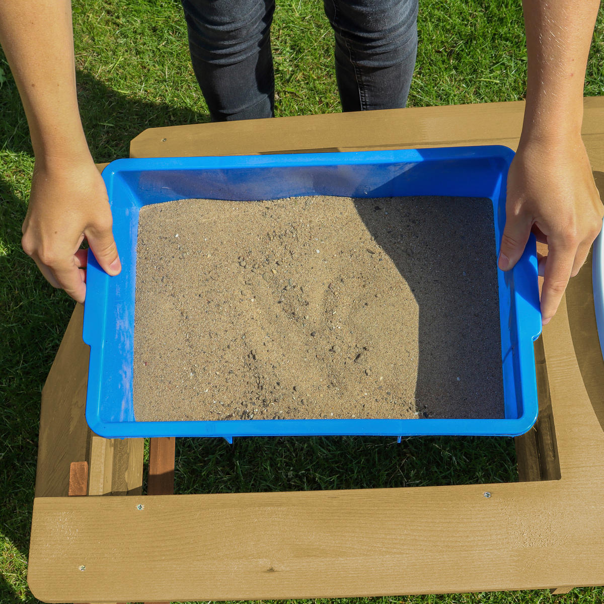 SAND- UND WASSERTISCH  - Braun, KONVENTIONELL, Holz/Kunststoff (97,5/50/95cm) - Ambia Garden