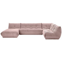 WOHNLANDSCHAFT Altrosa Cord  - Altrosa, Trend, Textil (185/390/210cm) - Livetastic