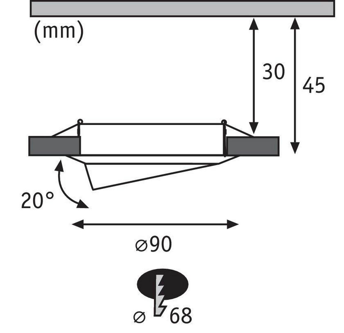 EINBAUSPOT-SET 9,0 cm  - Basics (9,0cm) - Paulmann