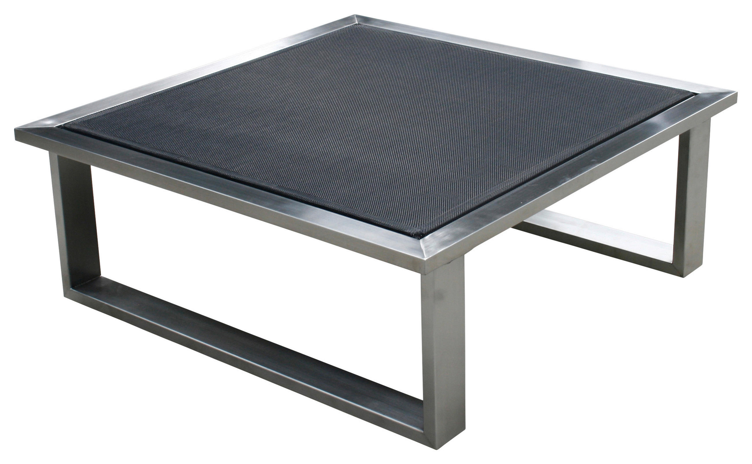 LOUNGEHOCKER 73,5/28/73,5 cm Edelstahl  - Edelstahlfarben/Grau, Design, Textil/Metall (73,5/28/73,5cm) - Zebra 