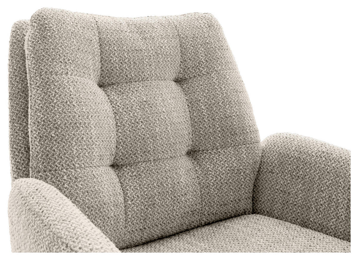 ARMLEHNSTUHL  in Stahl Webstoff  - Schwarz/Cappuccino, Design, Textil/Metall (72/95/77cm) - Novel