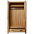 SCHRANK Wildeiche massiv geölt Eichefarben - Eichefarben/Alufarben, KONVENTIONELL, Holz/Metall (118/200/55cm) - Landscape