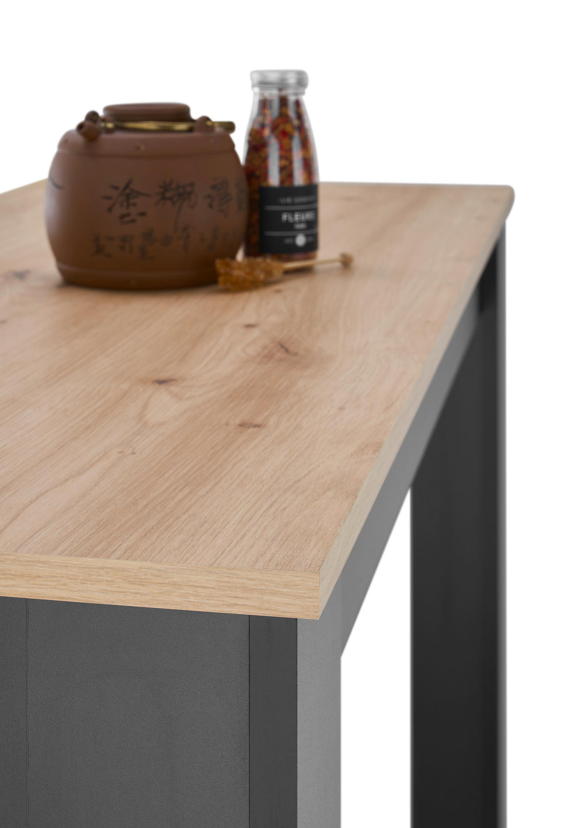 BARTISCH in Holzwerkstoff 115/50/103 cm   - Schwarz/Eiche Artisan, MODERN, Holzwerkstoff (115/50/103cm) - MID.YOU