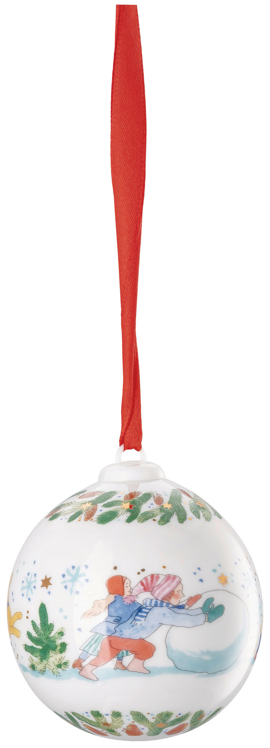 PORZELLANKUGEL 2025 2025 - Weihnachtsspiele  - Multicolor, Basics, Keramik (6,2/7,8cm) - Hutschenreuther