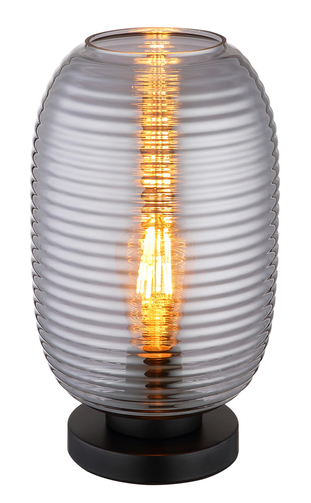 BORDSLAMPA JEFREY 20/34,5 cm   - grå/svart, Basics, metall/glas (20/34,5cm) - Globo
