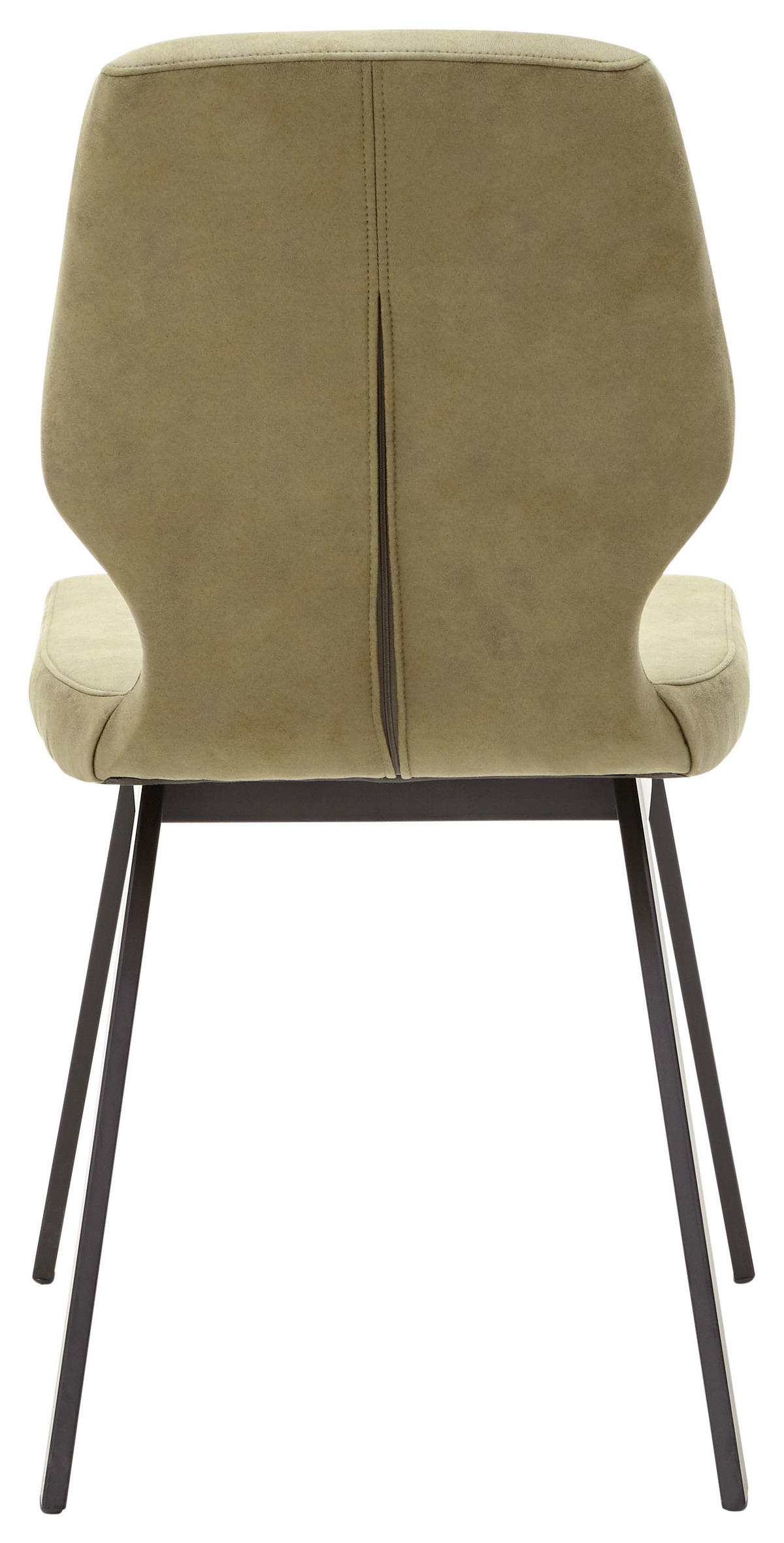 STUHL Mikrofaser Schwarz, Olivgrün  - Schwarz/Olivgrün, Design, Textil/Metall (46/91/57cm) - Dieter Knoll