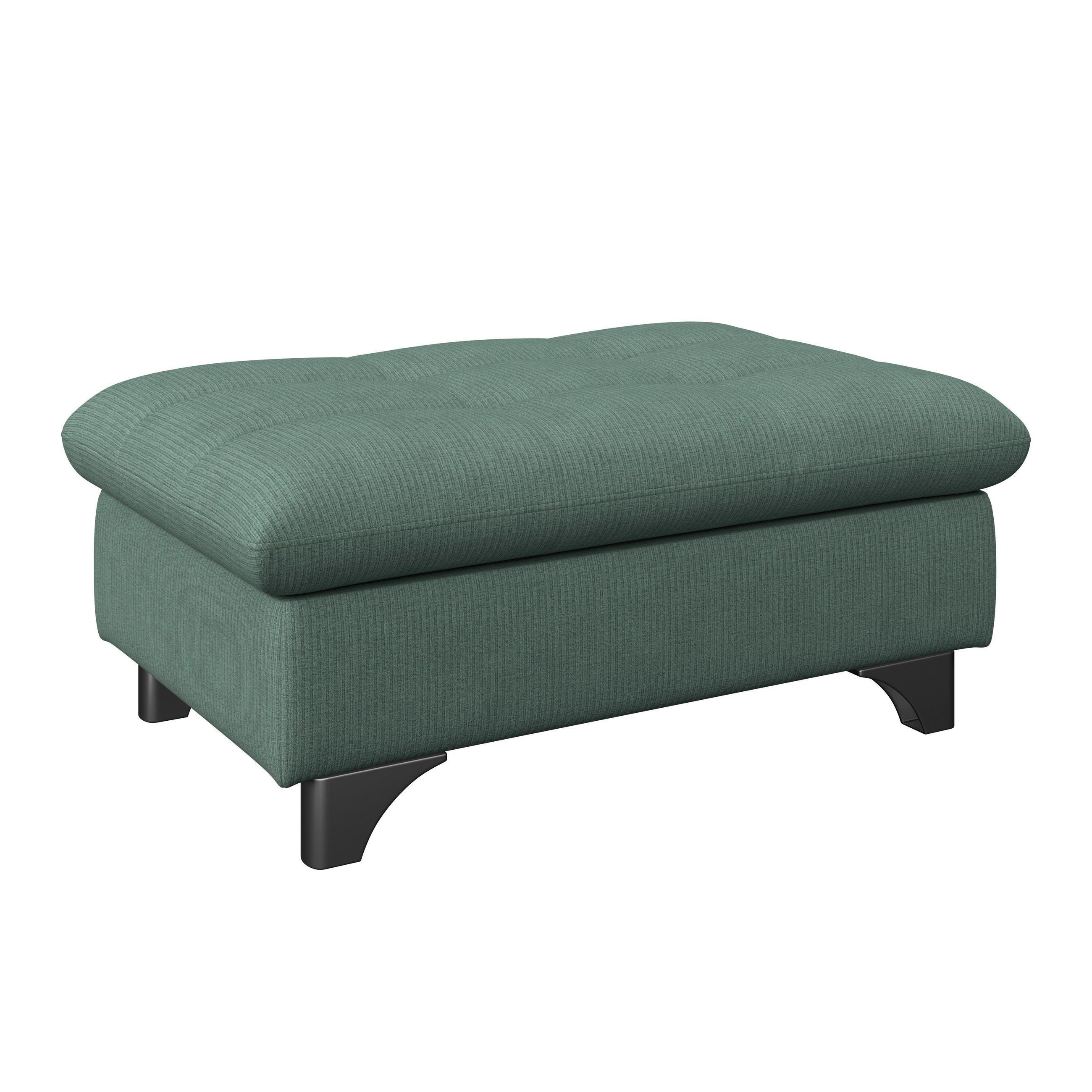 HOCKER Chenille Dunkelgrün  - Chromfarben/Dunkelgrün, KONVENTIONELL, Textil/Metall (108/46/108cm) - Livetastic