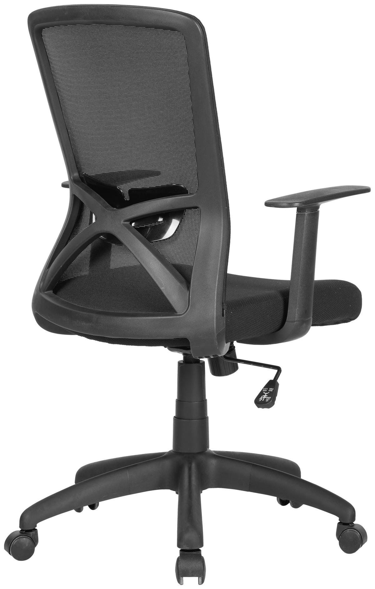 DREHSTUHL  in Schwarz  - Schwarz, MODERN, Kunststoff/Textil (52,5/95,5-103/60,5cm) - MID.YOU