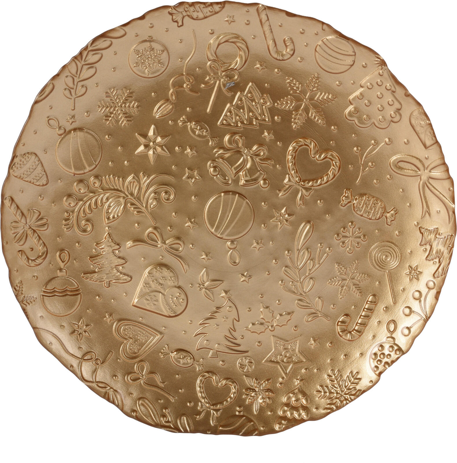 DEKOTELLER - Goldfarben, Trend, Glas (32/2cm)