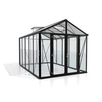 GEWÄCHSHAUSBAUSATZ - Schwarz, Basics, Glas/Kunststoff (258,4/250,4/390,8cm)