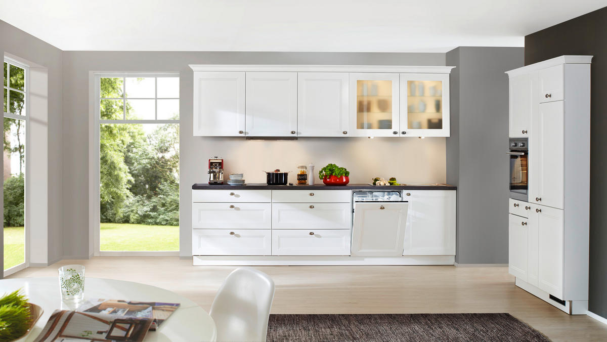 EINBAUKÜCHE WINDSOR LACK  - Eichefarben/Weiß, Design, Holzwerkstoff - Nolte Küchen