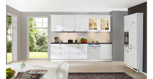 EINBAUKÜCHE   - Eichefarben/Weiß, Design, Holzwerkstoff - Dieter Knoll