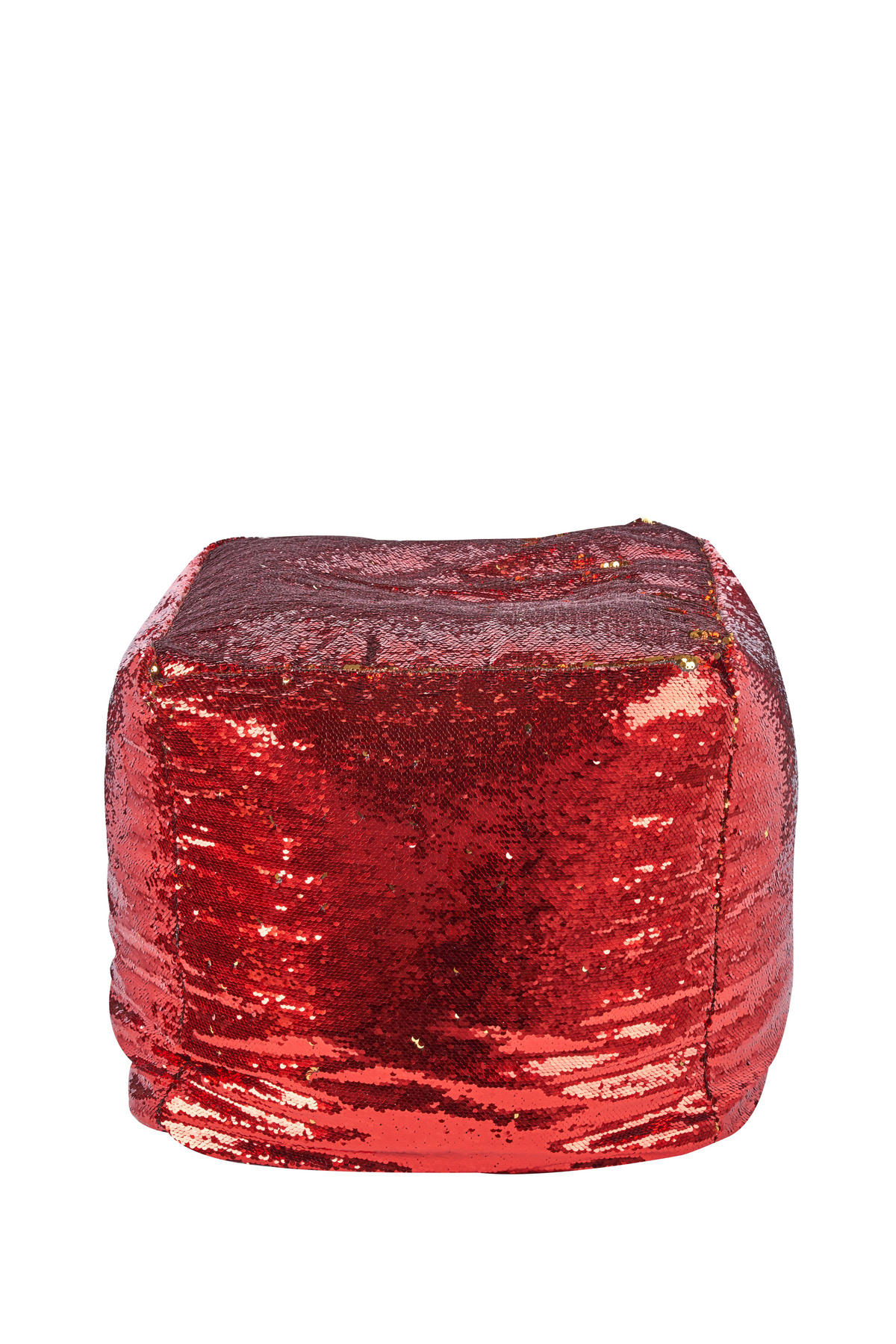 PLETENI TABURE 45/45/45 cm   - crvena, Moderno, tekstil/plastika (45/45/45cm)