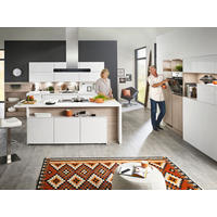 KUHINJA PO MERI - siva/bela, Design, leseni material - Moderano