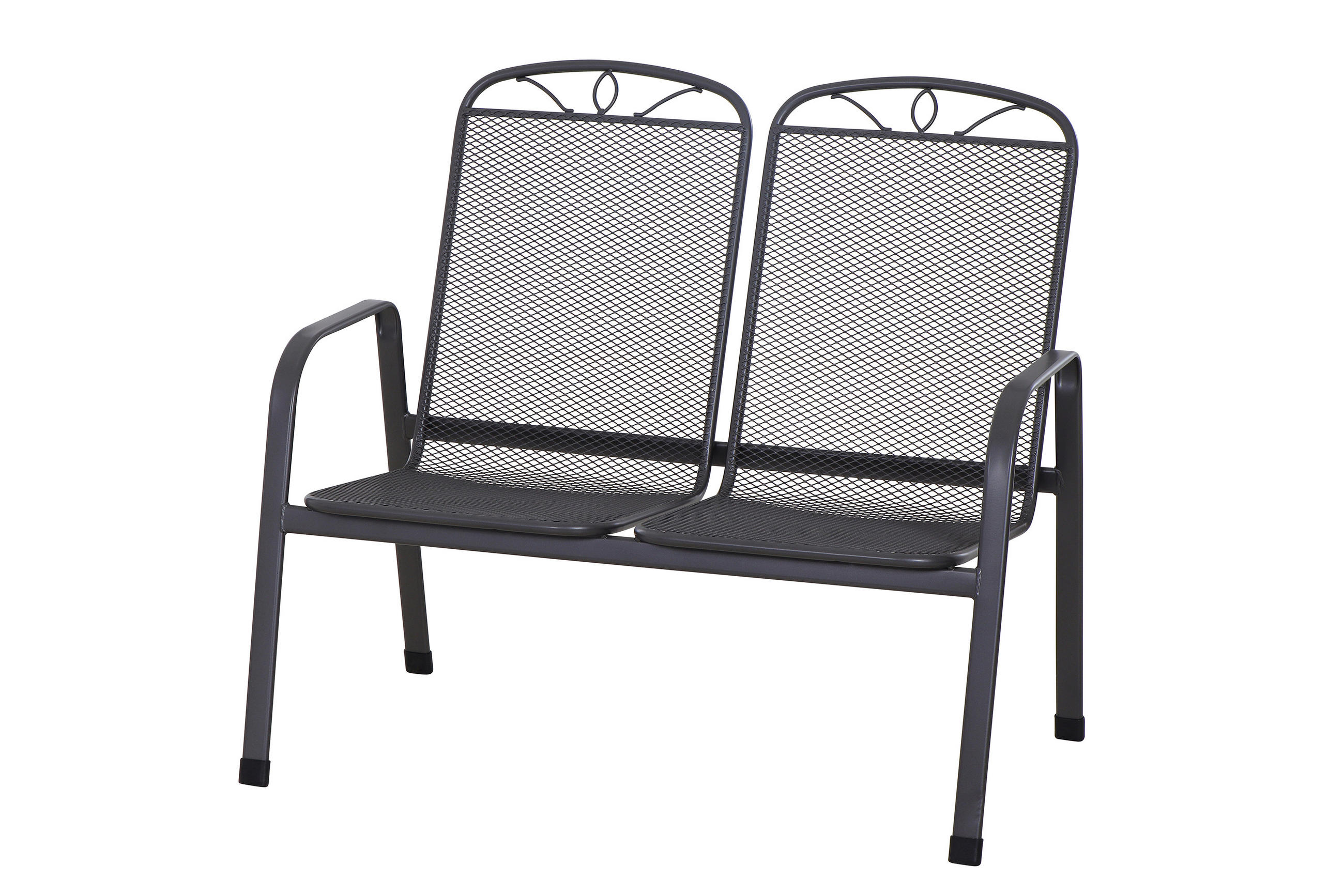 GARTENBANK 108/94/65 cm  in Anthrazit  - Anthrazit, KONVENTIONELL, Metall (108/94/65cm) - Siena Garden