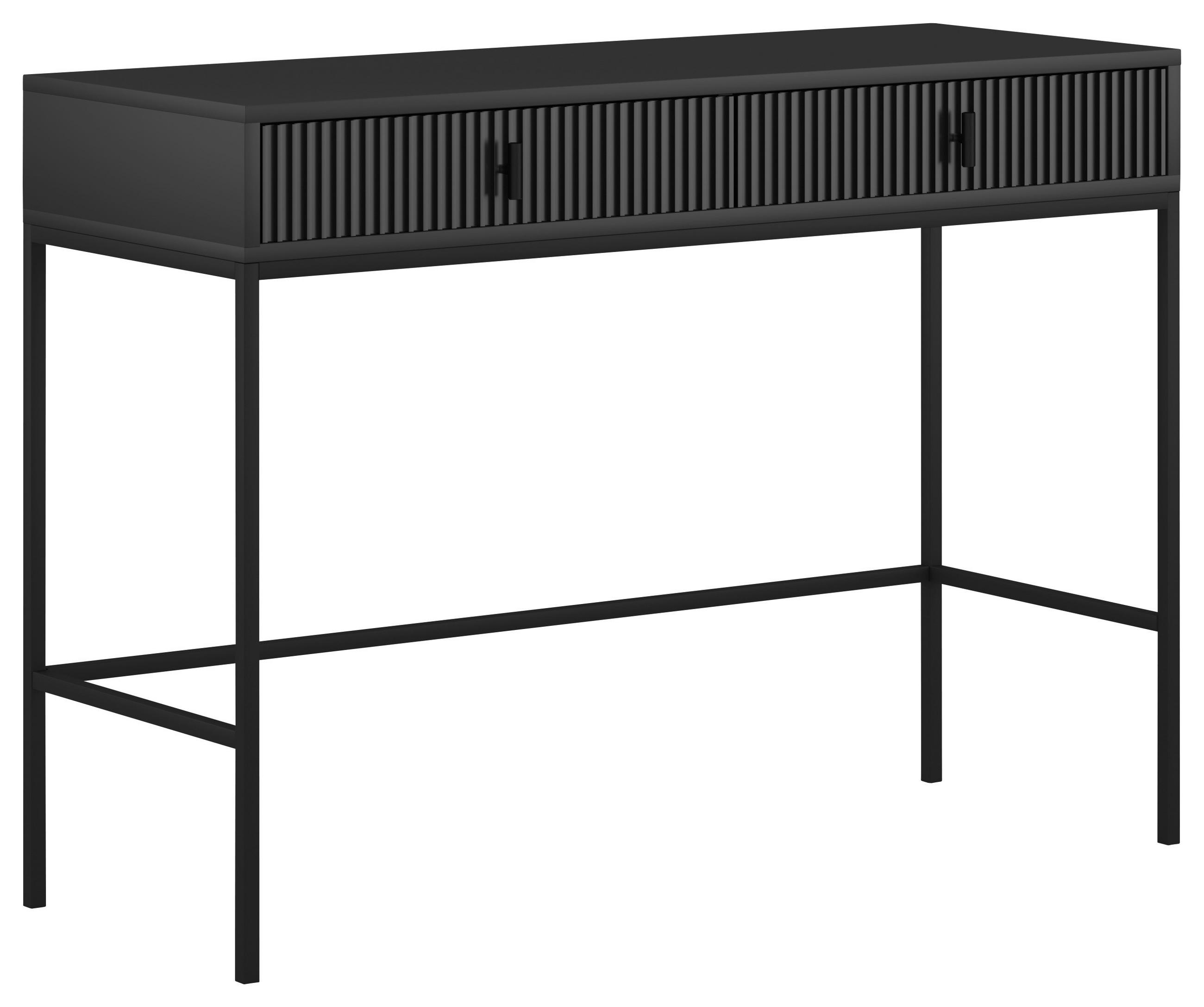TOALETNÍ STOLEK, černá, 104,2/50/77 cm - černá, Design, kov/kompozitní dřevo (104,2/50/77cm) - Xora