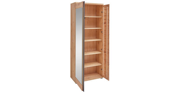 GARDEROBENSCHRANK 80/203/40 cm  - Eichefarben/Eschefarben, Natur, Holz/Holzwerkstoff (80/203/40cm) - Linea Natura