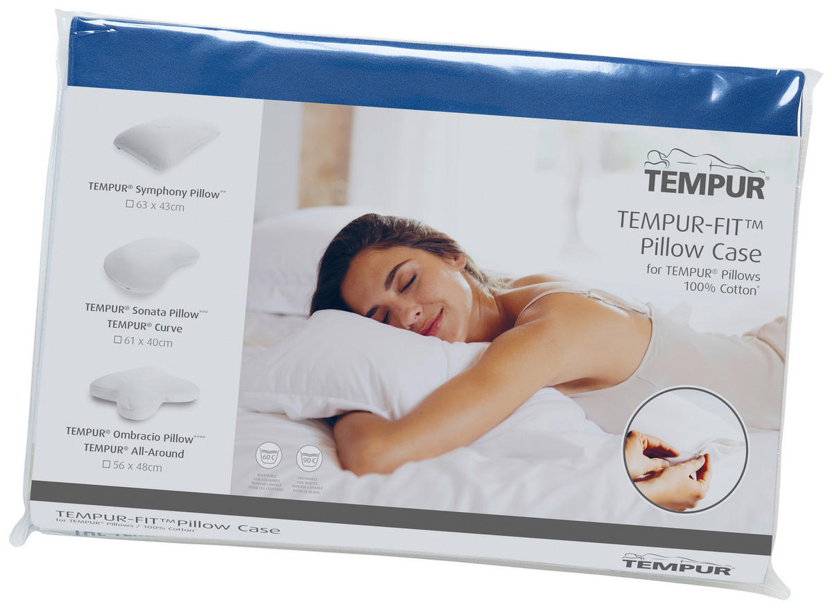 POLSTERBEZUG FÜR ARCH S/M 63/43 cm  - Blau, Basics, Textil (63/43cm) - Tempur