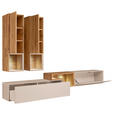 WOHNWAND  in Sandfarben, Wildeiche  280/190/39 cm  - Sandfarben/Wildeiche, Design, Holz/Holzwerkstoff (280/190/39cm) - Dieter Knoll