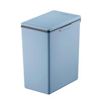ABFALLEIMER Oslo 20 L  - Blau/Anthrazit, Basics, Kunststoff (34/22/41,5cm) - Fackelmann