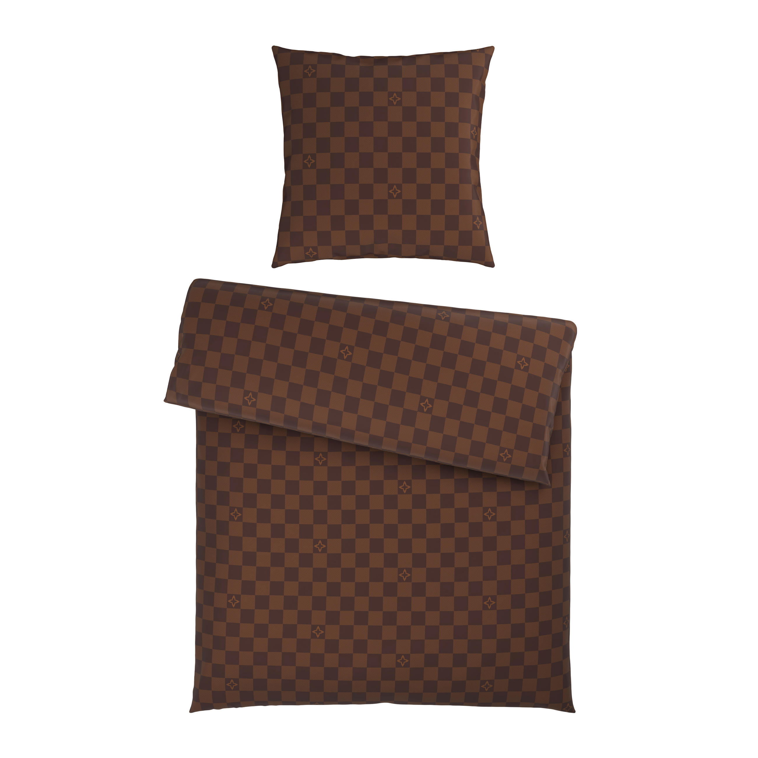 Ambia Home Bettwäsche Braun 135x200 cm