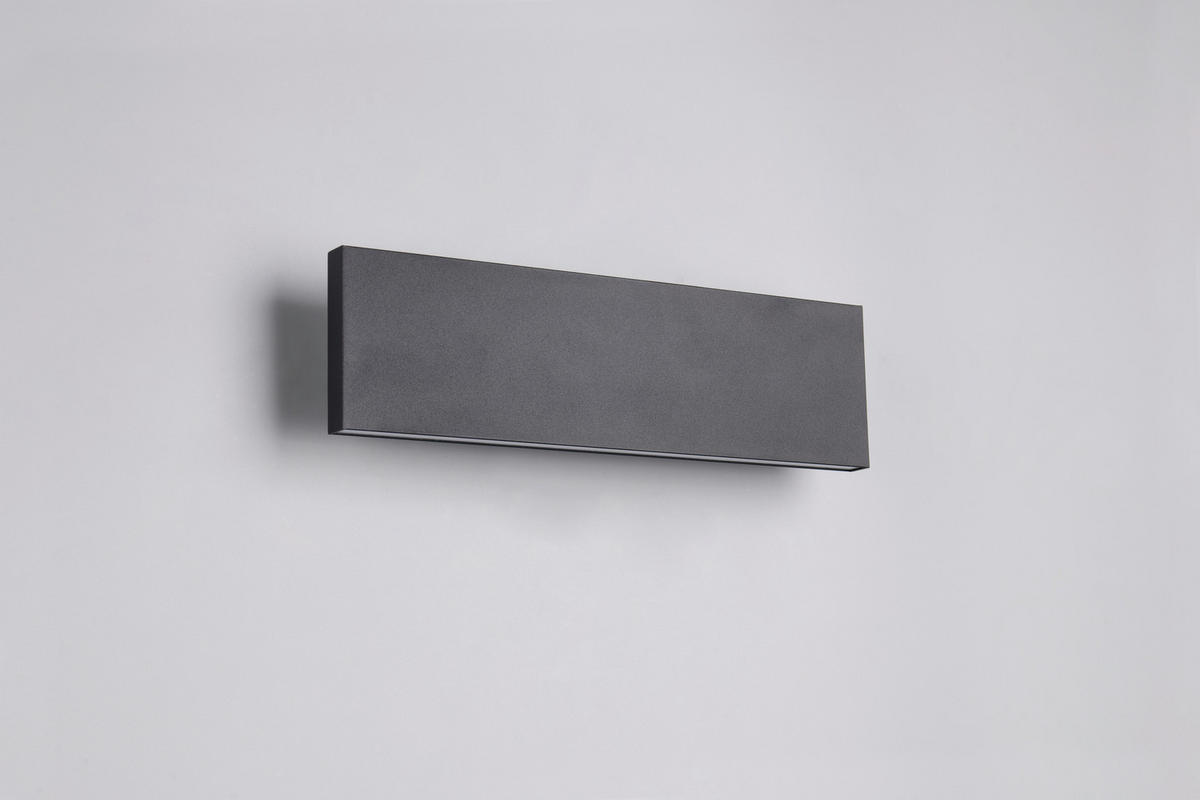 LED-WANDLEUCHTE 28/4,5/8 cm  - Schwarz, Design, Kunststoff/Metall (28/4,5/8cm) - Novel