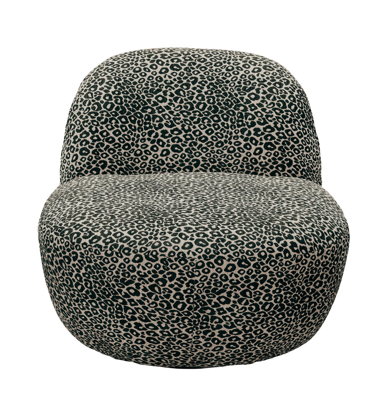 SESSEL Jacquard, Webstoff Braun, Schwarz  - Schwarz/Braun, Modern, Textil/Metall (83/73/95cm) - MID.YOU