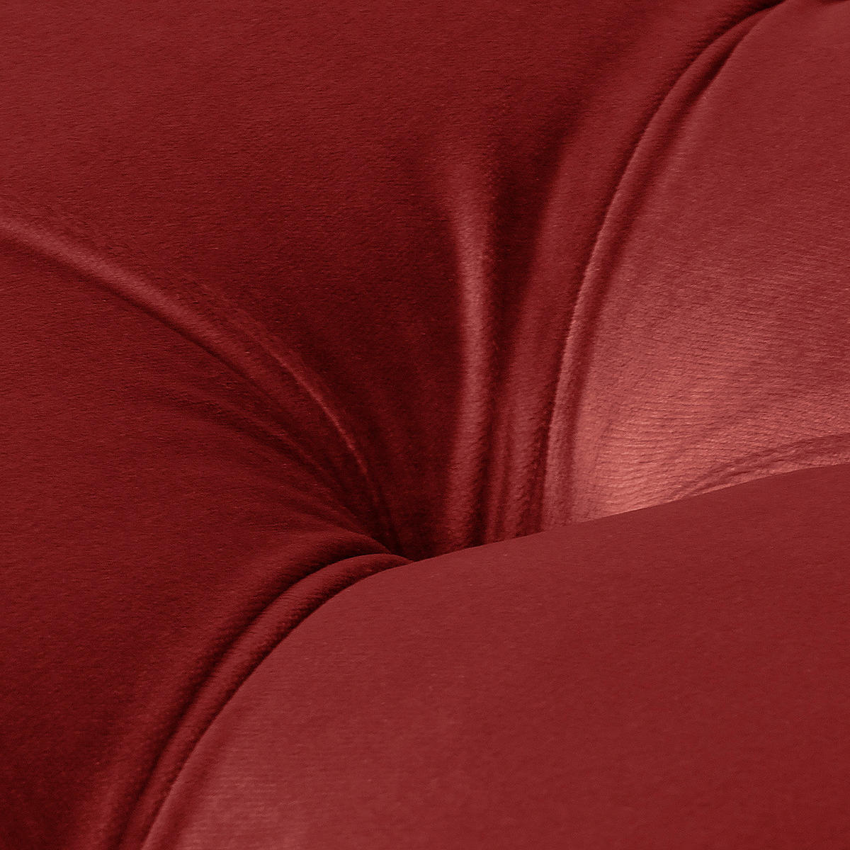 HOCKER Textil Bordeaux  - Bordeaux/Braun, Design, Holz/Textil (80/45/80cm) - Livetastic