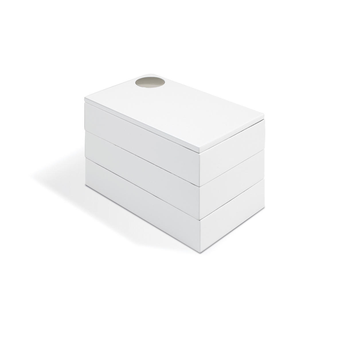 SCHMUCKBOX - Weiß, Basics, Holzwerkstoff (12/13/19cm) - Umbra