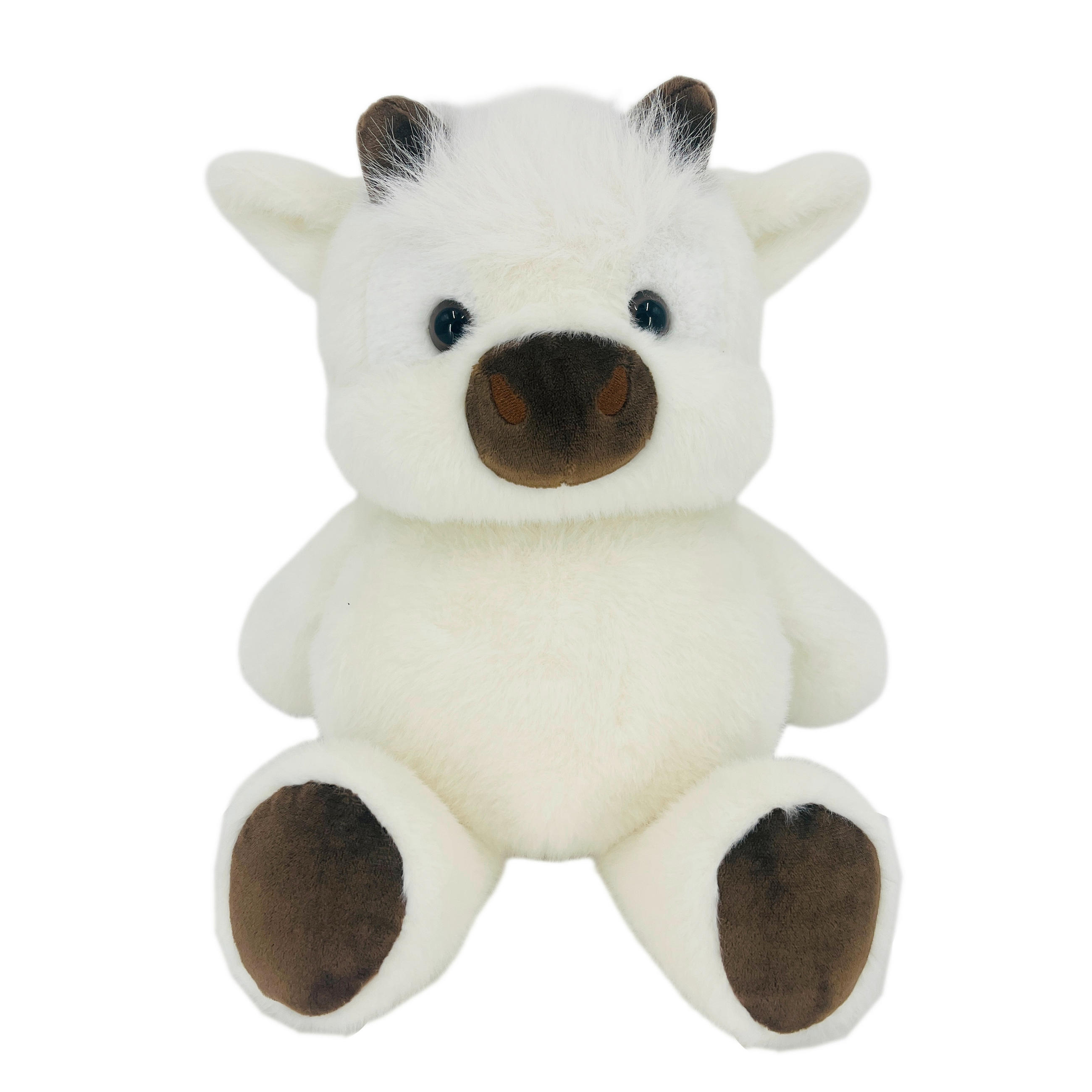 PLIŠASTA ŽIVAL - bela/rjava, Basics, tekstil (40cm) - Patinio