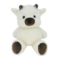 PLIŠASTA ŽIVAL - bela/rjava, Basics, tekstil (40cm) - Patinio