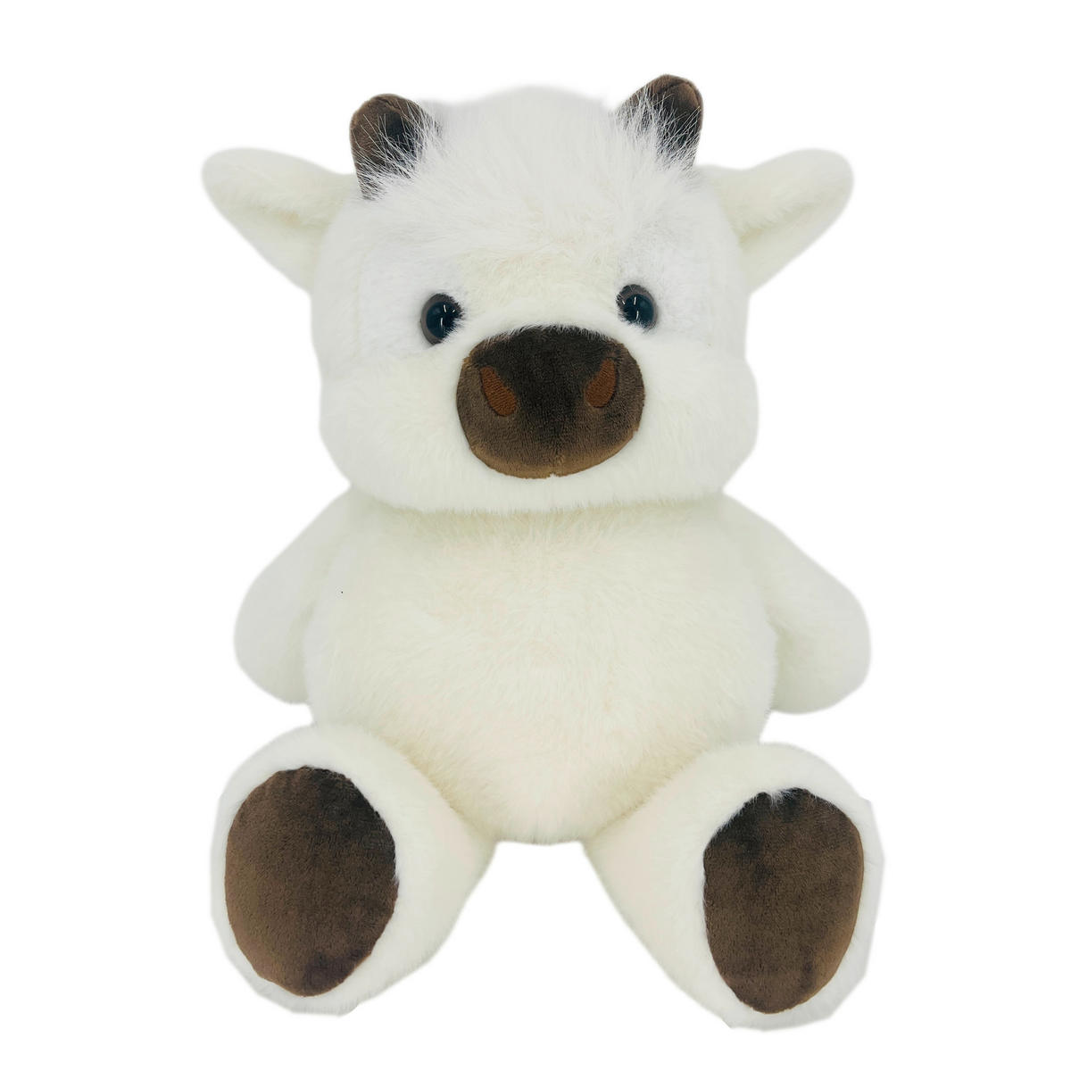 PLIŠASTA ŽIVAL - bela/rjava, Basics, tekstil (40cm) - Patinio