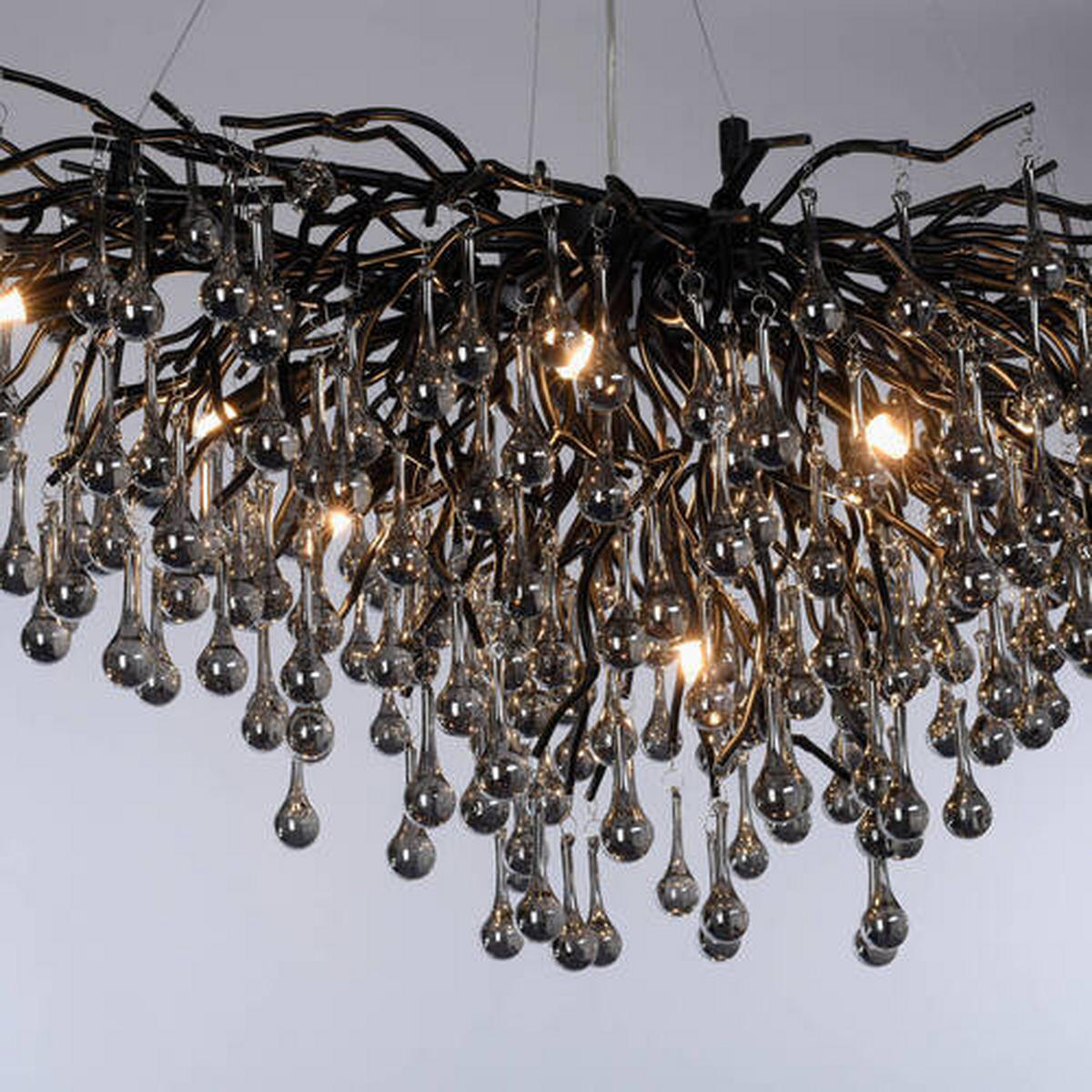 LUSTER, 100/50/250 cm  - čierna, Design, kov/plast (100/50/250cm) - Paul Neuhaus