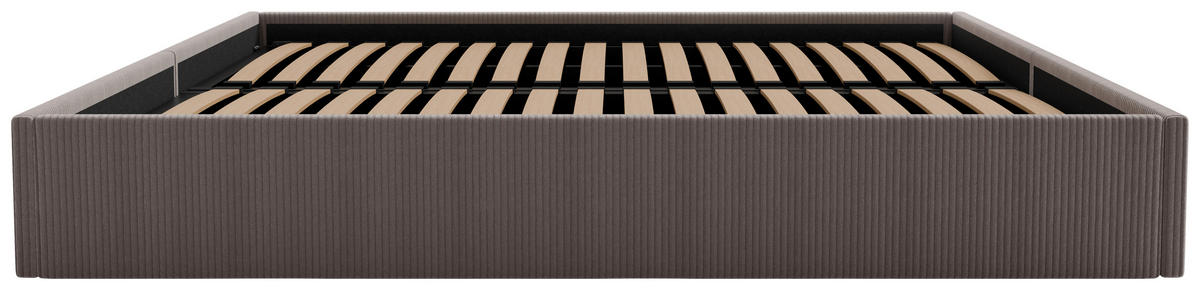 POLSTERBETT 240/200 cm,  in Anthrazit, Lattenrost, Bettkasten,  - Anthrazit/Schwarz, Design, Holz/Textil (240/200cm) - Boxxx